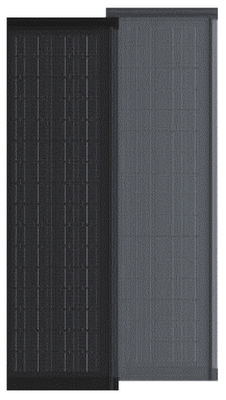 HJT CELLS 95W 100W 105W ทนต่ออากาศ BIPV กระเบื้องแสงอาทิตย์ สีดํา