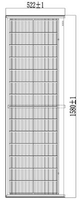 HJT CELLS 80W 90W ทนต่ออากาศ สีดํา กระจกหมัก BIPV กระเบื้องแสงอาทิตย์ การติดตั้งง่าย