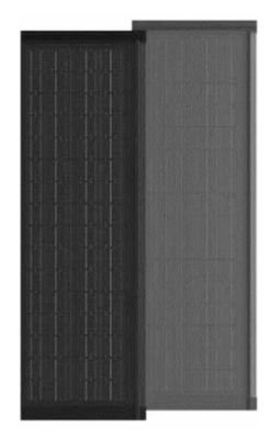 HJT CELLS 80W 90W ทนต่ออากาศ สีดํา กระจกหมัก BIPV กระเบื้องแสงอาทิตย์ การติดตั้งง่าย