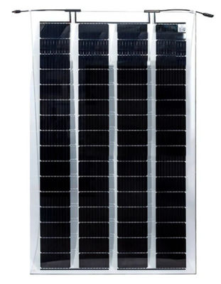 210-220w Double Glass Bipv อาคารบูรณาการ โฟโตวอลเตีย 45% การส่งไฟฟ้า 4*18 เซลล์แสงอาทิตย์