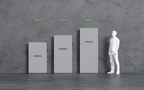 อินเวอร์เตอร์พลังงานแสงอาทิตย์สำหรับบ้าน 10kW สำรองไฟ 11kVA 404-850V MPPT ขนาดกะทัดรัดพิเศษ