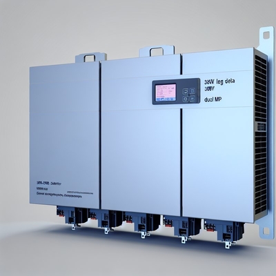 อินเวอร์เตอร์ไฮบริดเดลต้า ขนาด 30kW 480V ขาสูงที่มี MPPT สองขั้นตอนและผลิตระยะแยกสําหรับการใช้งานอุตสาหกรรม